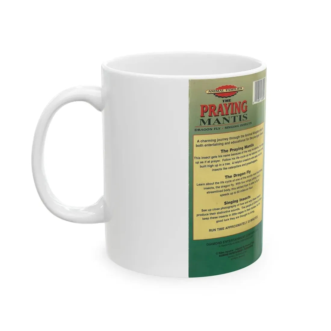 THE PRAYING MANTIS (VHS COVER) - White Coffee Mug - Go Mug Yourself