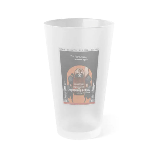 THE PREMATURE BURIAL 1962 Movie Poster - Frosted Pint Glass 16oz Default Title - Go Mug Yourself