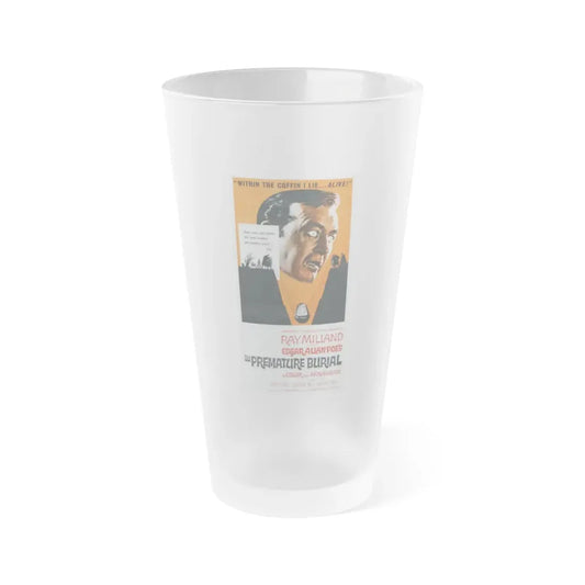 THE PREMATURE BURIAL (2) 1962 Movie Poster - Frosted Pint Glass 16oz Default Title - Go Mug Yourself