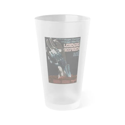 THE PREMATURE BURIAL (GERMAN) 1962 Movie Poster - Frosted Pint Glass 16oz Default Title - Go Mug Yourself