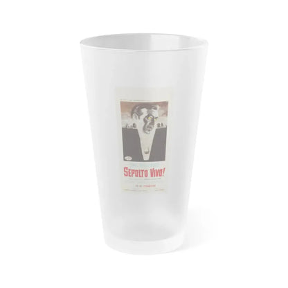 THE PREMATURE BURIAL (ITALIAN) 1962 Movie Poster - Frosted Pint Glass 16oz Default Title - Go Mug Yourself