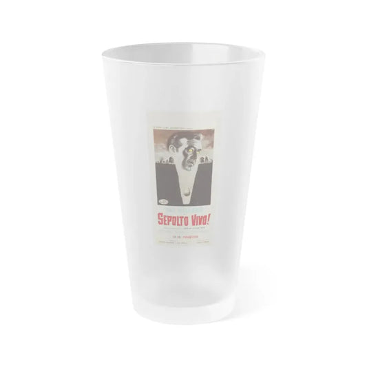 THE PREMATURE BURIAL (ITALIAN) 1962 Movie Poster - Frosted Pint Glass 16oz Default Title - Go Mug Yourself