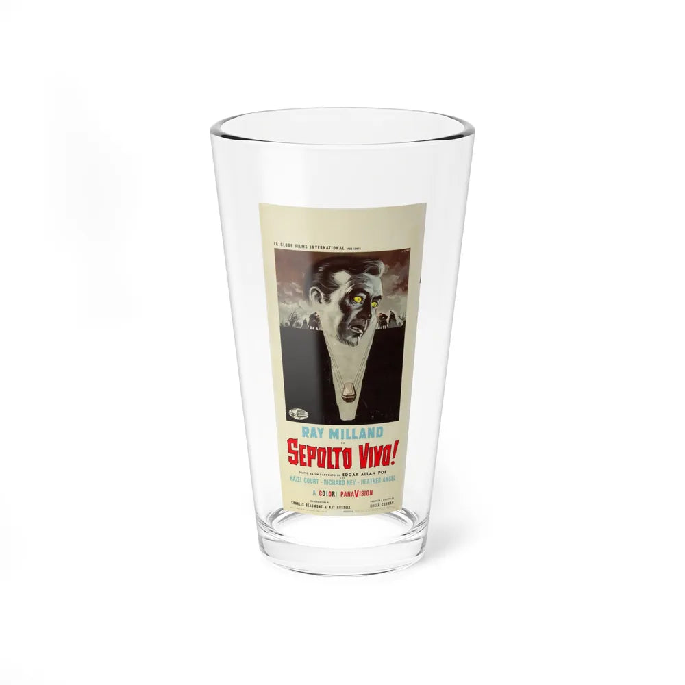 THE PREMATURE BURIAL (ITALIAN) 1962 Movie Poster - Pint Glass 16oz-16oz-Go Mug Yourself