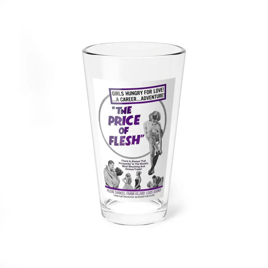 THE PRICE OF FLESH 1959 Movie Poster - Pint Glass 16oz 16oz - Go Mug Yourself