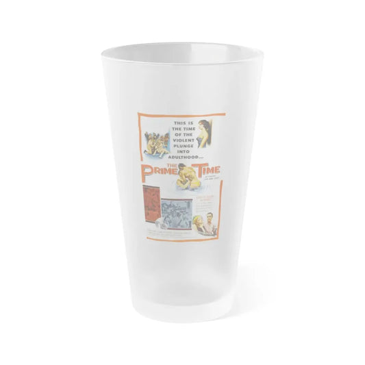 THE PRIME TIME 1960 Movie Poster - Frosted Pint Glass 16oz Default Title - Go Mug Yourself