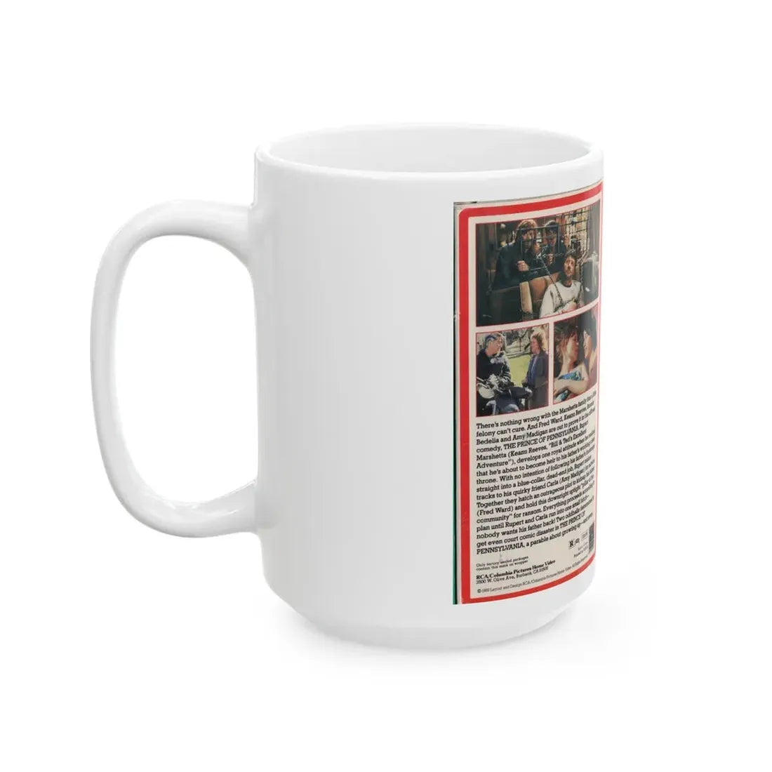 THE PRINCE OF PENNSYLVANIA (VHS COVER) - White Coffee Mug - Go Mug Yourself