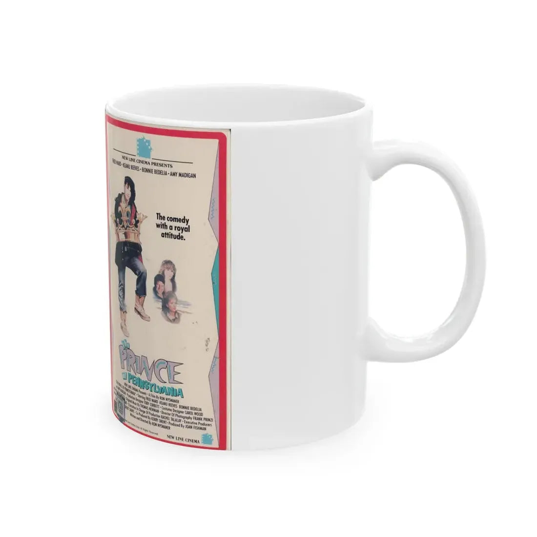 THE PRINCE OF PENNSYLVANIA (VHS COVER) - White Coffee Mug - Go Mug Yourself