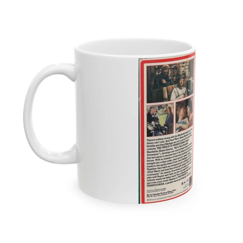 THE PRINCE OF PENNSYLVANIA (VHS COVER) - White Coffee Mug-Go Mug Yourself