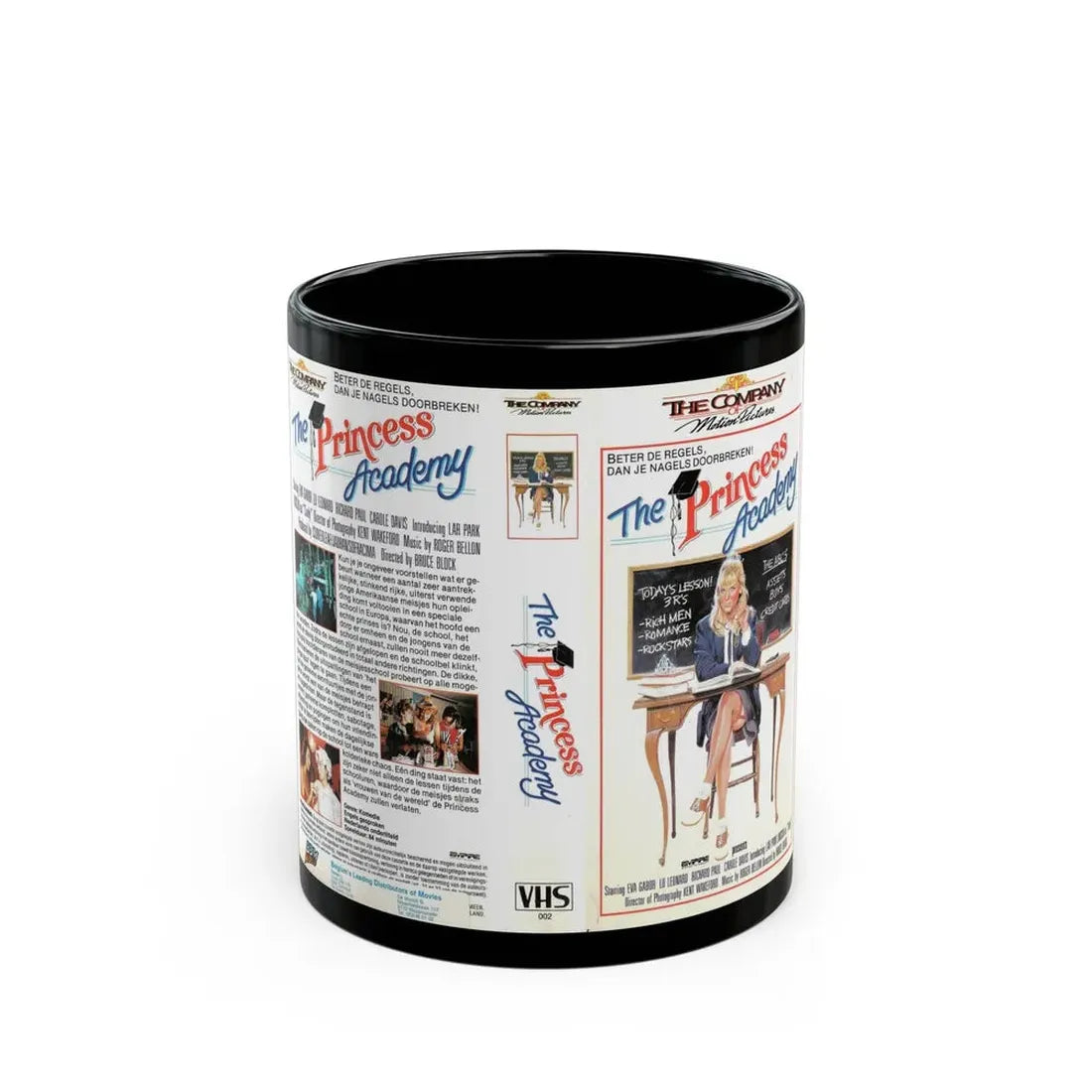 THE PRINCESS ACADEMY (VHS COVER) - Black Coffee Mug 11oz - Go Mug Yourself