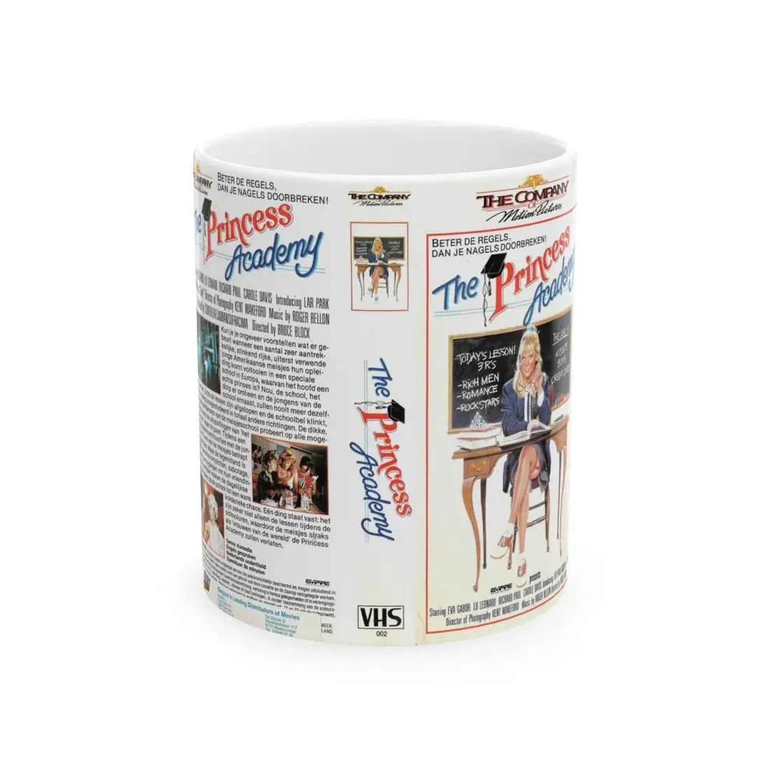 THE PRINCESS ACADEMY (VHS COVER) - White Coffee Mug 11oz - Go Mug Yourself