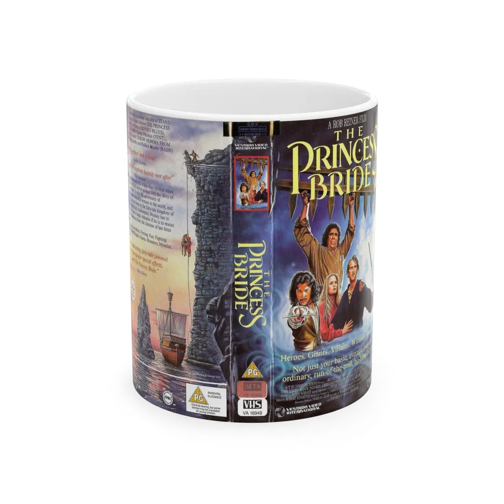 THE PRINCESS BRIDE (VHS COVER) - White Coffee Mug-11oz-Go Mug Yourself