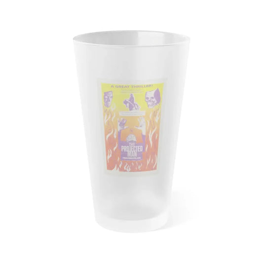 THE PROJECTED MAN 1966 Movie Poster - Frosted Pint Glass 16oz Default Title - Go Mug Yourself