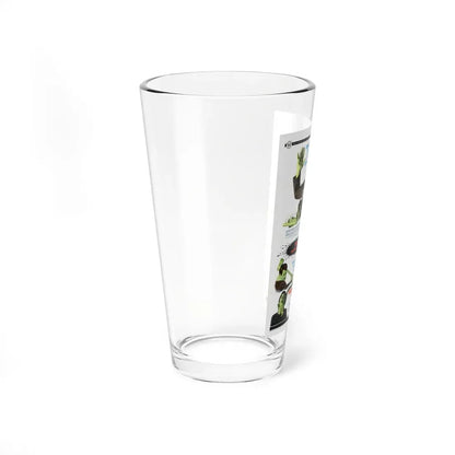THE PROJECTED MAN + ISLAND OF TERROR 1966 Movie Poster - Pint Glass 16oz - Go Mug Yourself