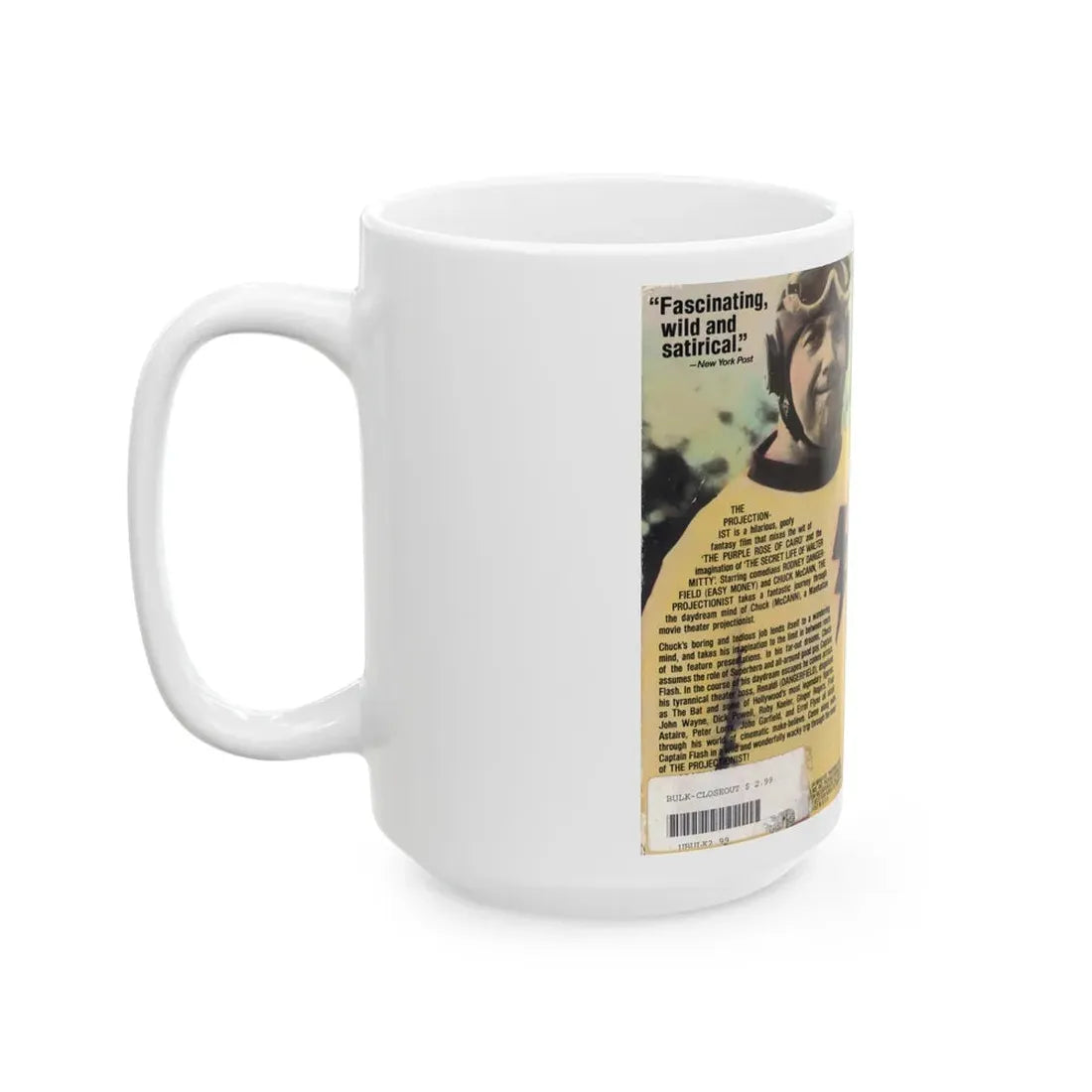 the projectionist rodney dangerfield (VHS COVER) - White Coffee Mug - Go Mug Yourself