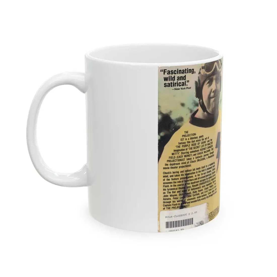 the projectionist rodney dangerfield (VHS COVER) - White Coffee Mug - Go Mug Yourself