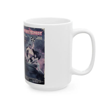 the projectionist rodney dangerfield (VHS COVER) - White Coffee Mug - Go Mug Yourself