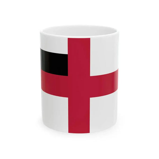 The proposed naval flag of the Georgian Democratic Republic (Georgia) White Coffee Mug 11oz - Go Mug Yourself