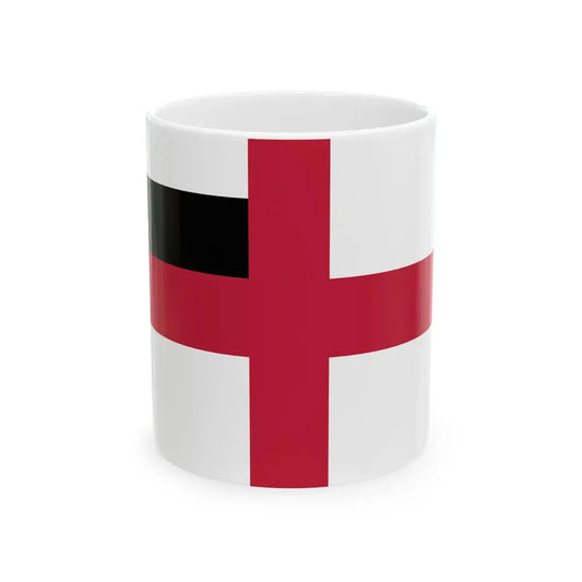 The proposed naval flag of the Georgian Democratic Republic (Georgia) White Coffee Mug 11oz - Go Mug Yourself