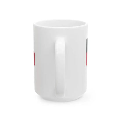 The proposed naval flag of the Georgian Democratic Republic (Georgia) White Coffee Mug - Go Mug Yourself