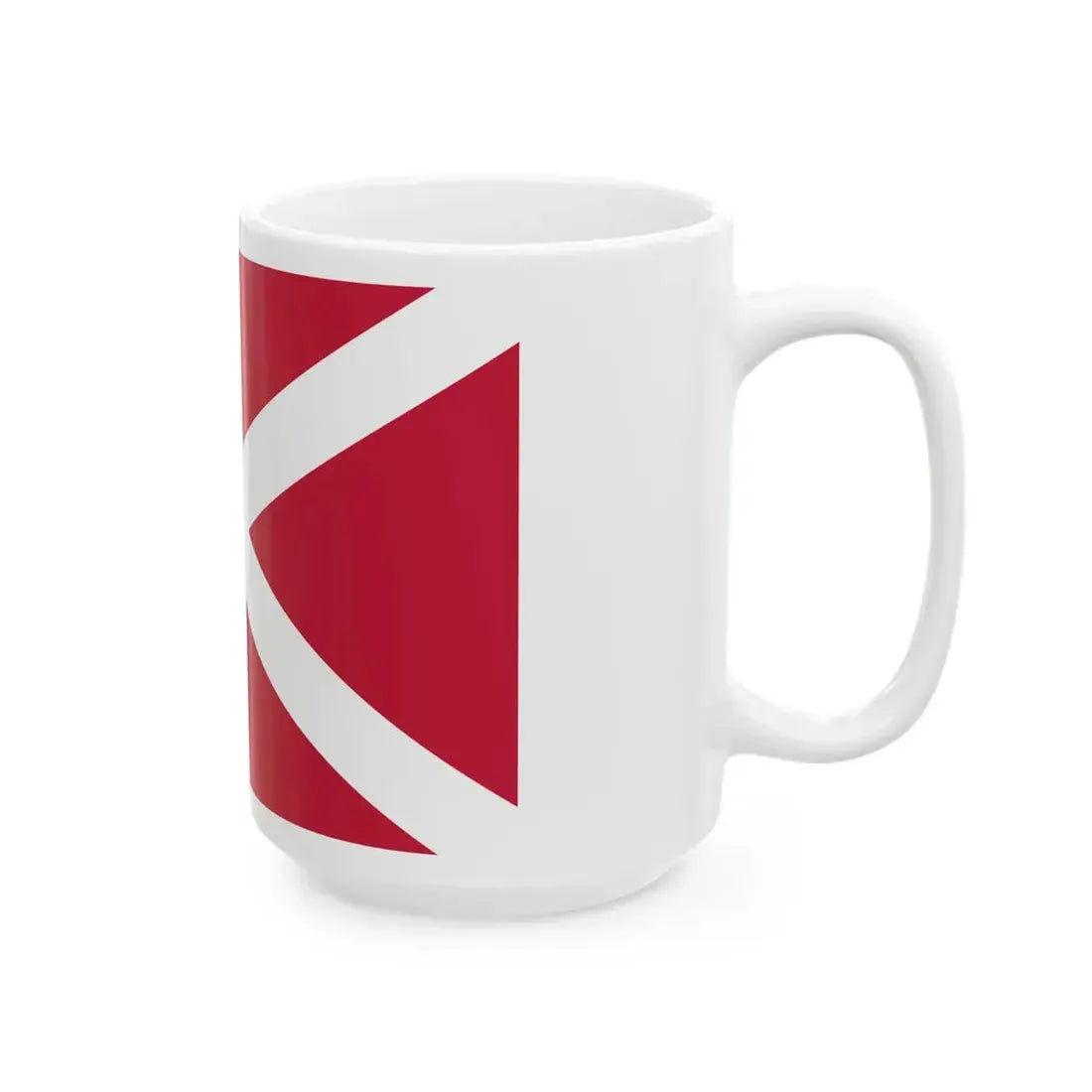 The proposed naval flag of the Georgian Democratic Republic v3 (Georgia) White Coffee Mug - Go Mug Yourself