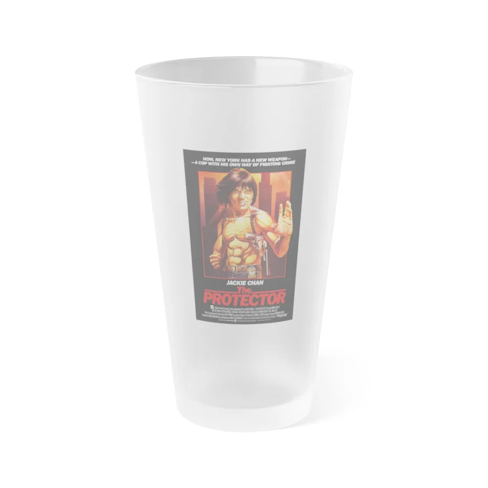 THE PROTECTOR 1985 Movie Poster - Frosted Pint Glass 16oz-Go Mug Yourself