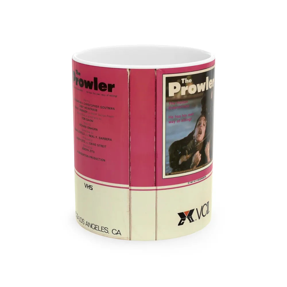 THE PROWLER (VHS COVER) - White Coffee Mug-11oz-Go Mug Yourself