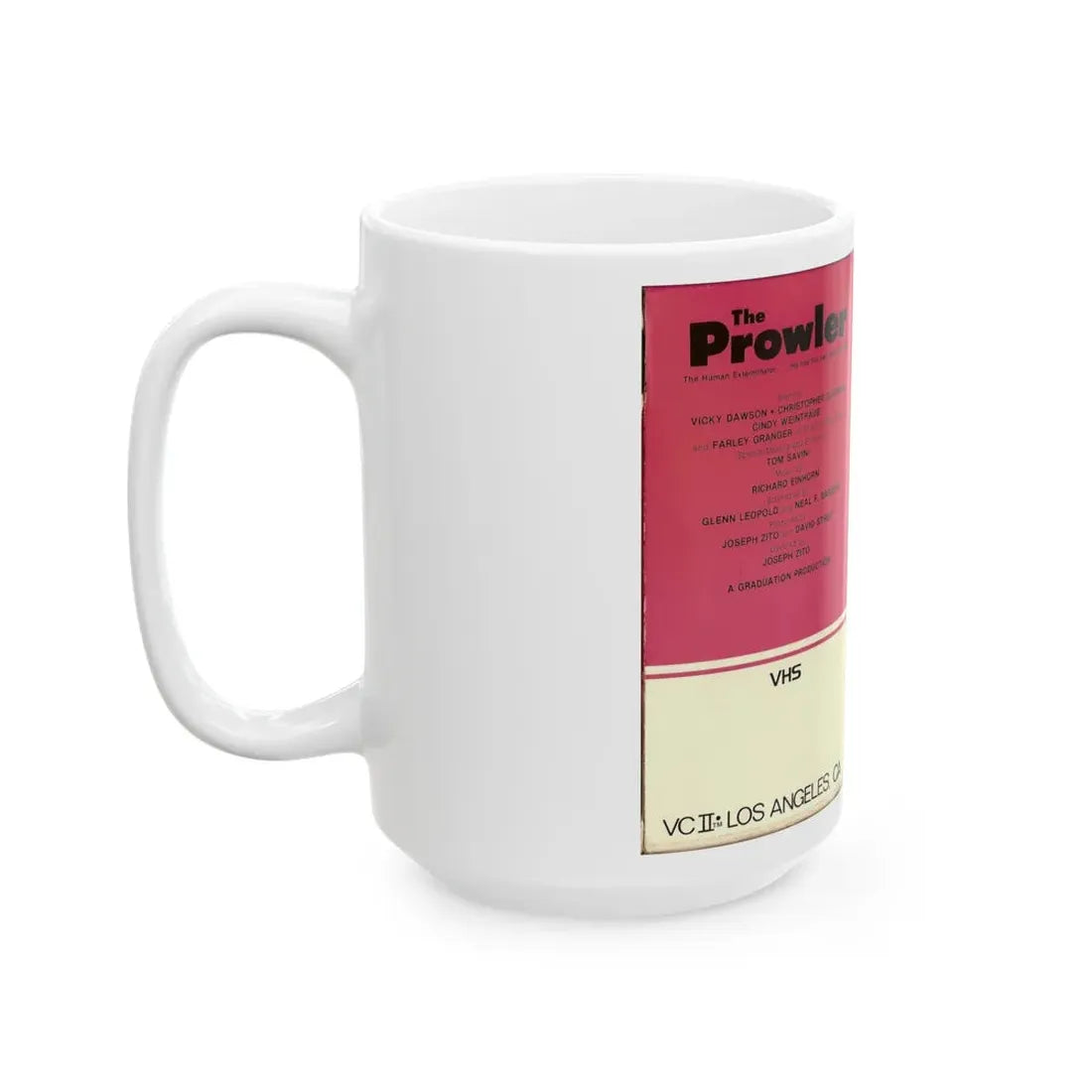 THE PROWLER (VHS COVER) - White Coffee Mug - Go Mug Yourself