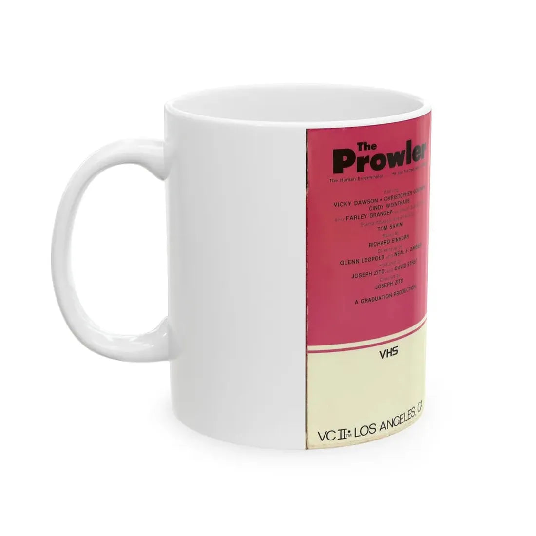 THE PROWLER (VHS COVER) - White Coffee Mug - Go Mug Yourself
