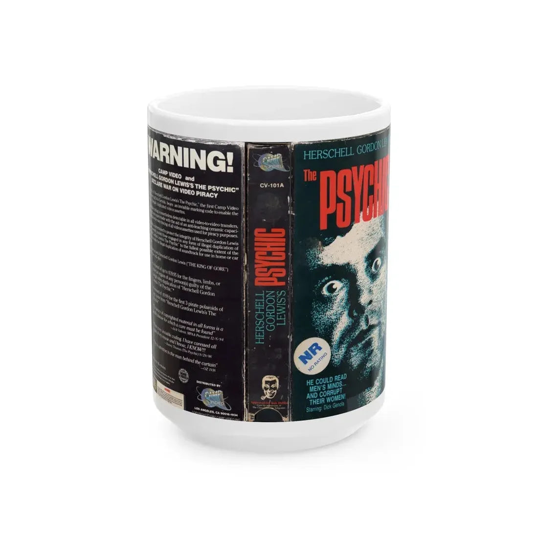 THE PSYCHIC (VHS COVER) - White Coffee Mug 15oz - Go Mug Yourself
