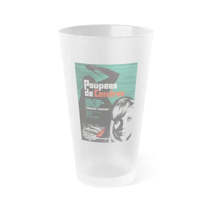 THE PSYCHOPATH (FRENCH) 1966 Movie Poster - Frosted Pint Glass 16oz Default Title - Go Mug Yourself