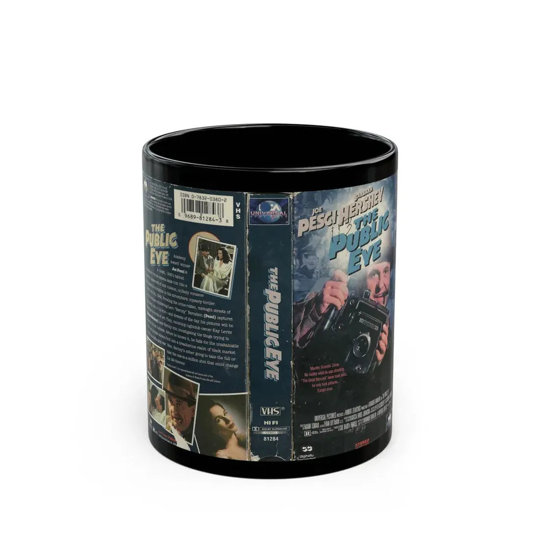 THE PUBLIC EYE (VHS COVER) - Black Coffee Mug 11oz - Go Mug Yourself