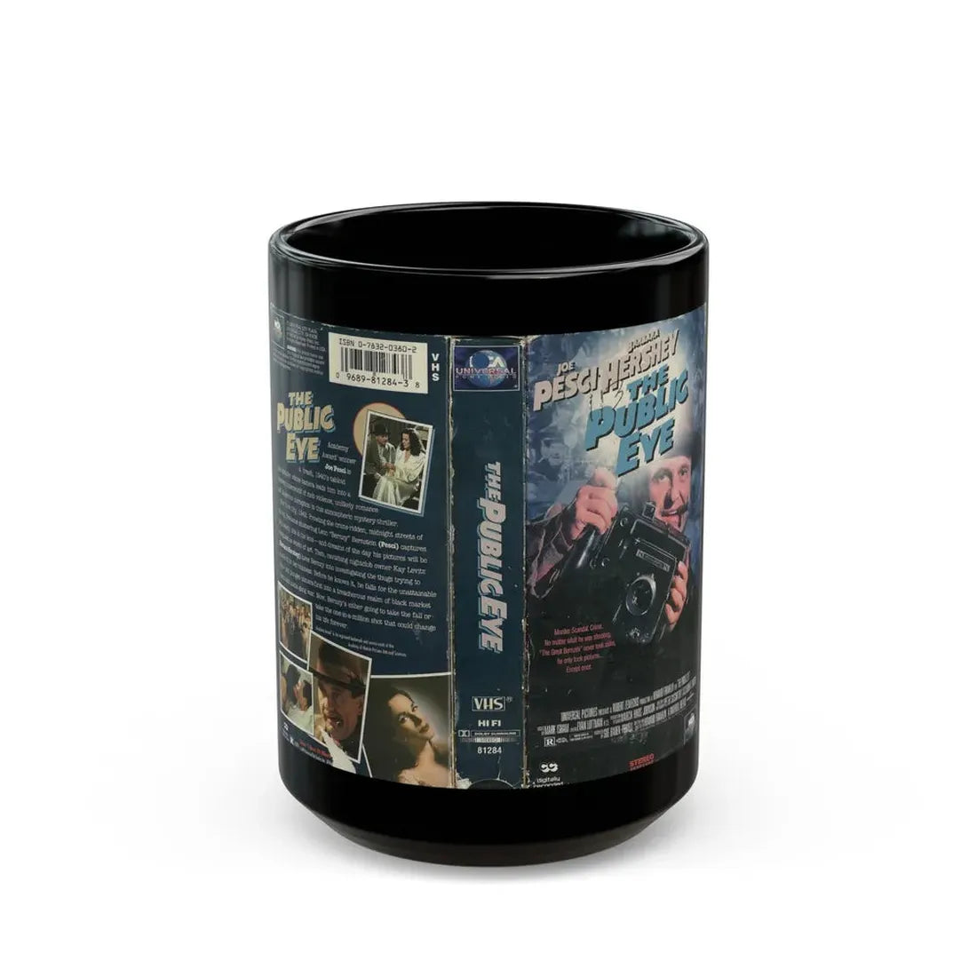 THE PUBLIC EYE (VHS COVER) - Black Coffee Mug 15oz - Go Mug Yourself