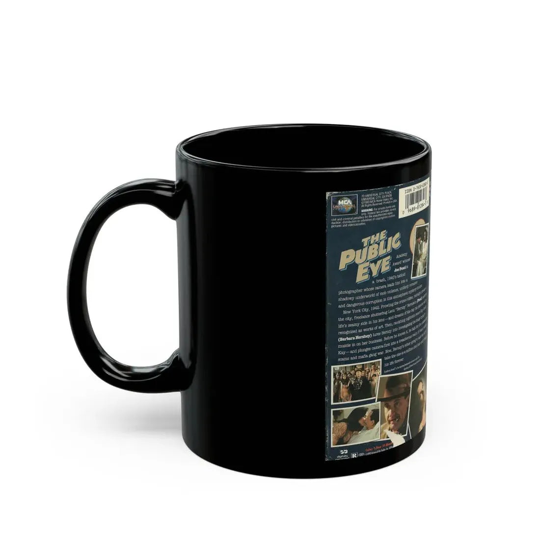 THE PUBLIC EYE (VHS COVER) - Black Coffee Mug - Go Mug Yourself