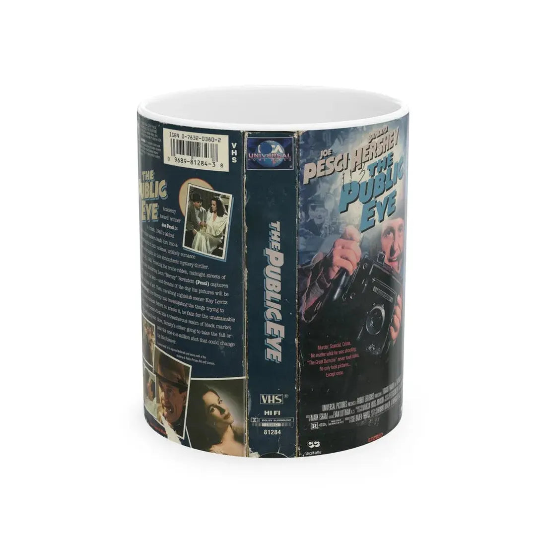 THE PUBLIC EYE (VHS COVER) - White Coffee Mug 11oz - Go Mug Yourself