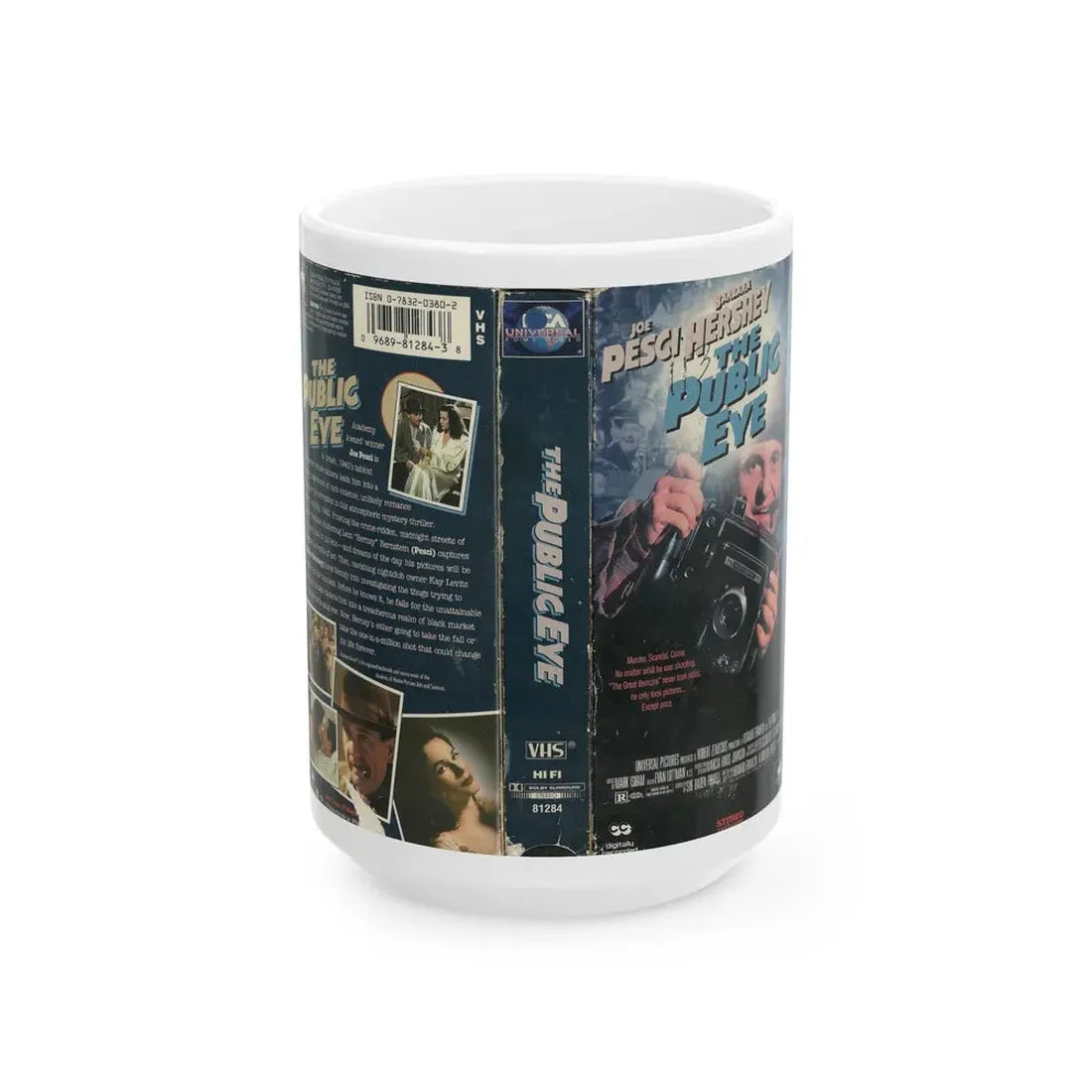 THE PUBLIC EYE (VHS COVER) - White Coffee Mug 15oz - Go Mug Yourself