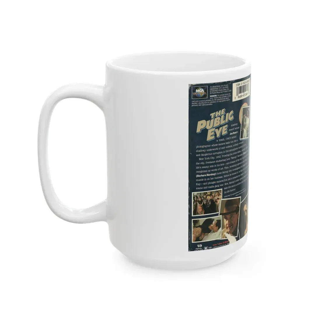 THE PUBLIC EYE (VHS COVER) - White Coffee Mug - Go Mug Yourself