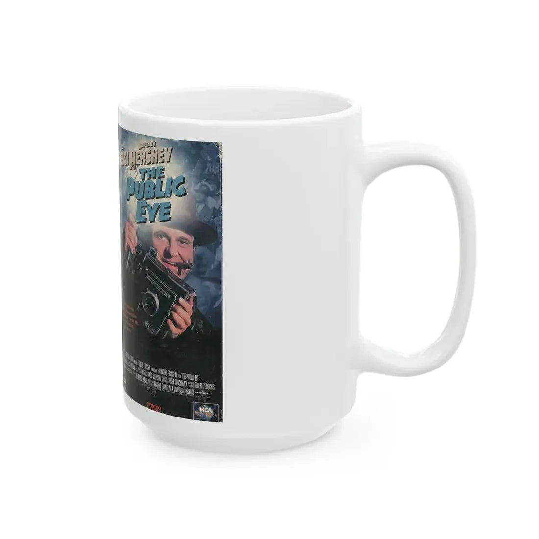THE PUBLIC EYE (VHS COVER) - White Coffee Mug - Go Mug Yourself