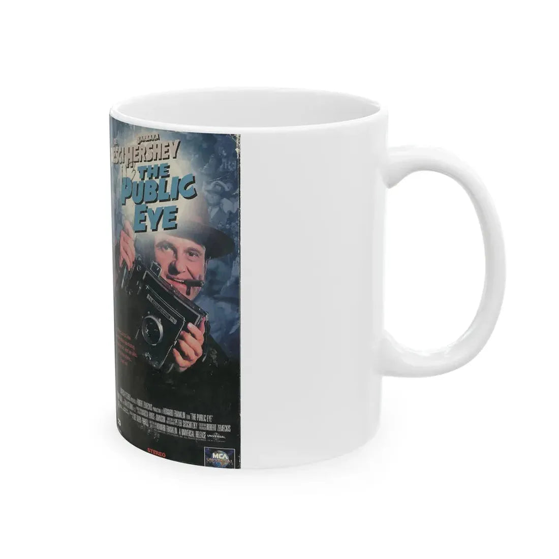 THE PUBLIC EYE (VHS COVER) - White Coffee Mug - Go Mug Yourself