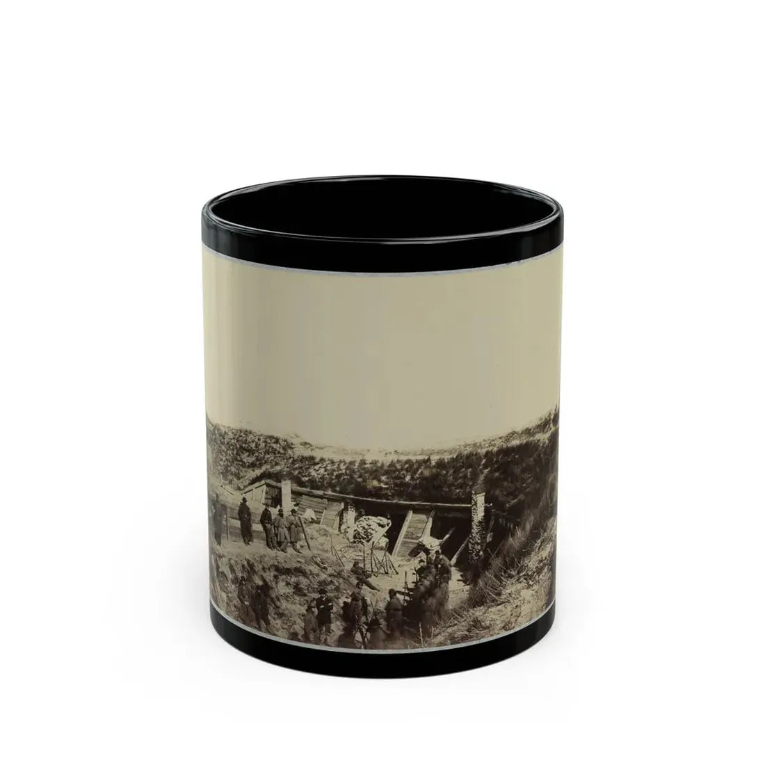 The Pulpit , Fort Fisher, N.C. (U.S. Civil War) Black Coffee Mug 11oz - Go Mug Yourself