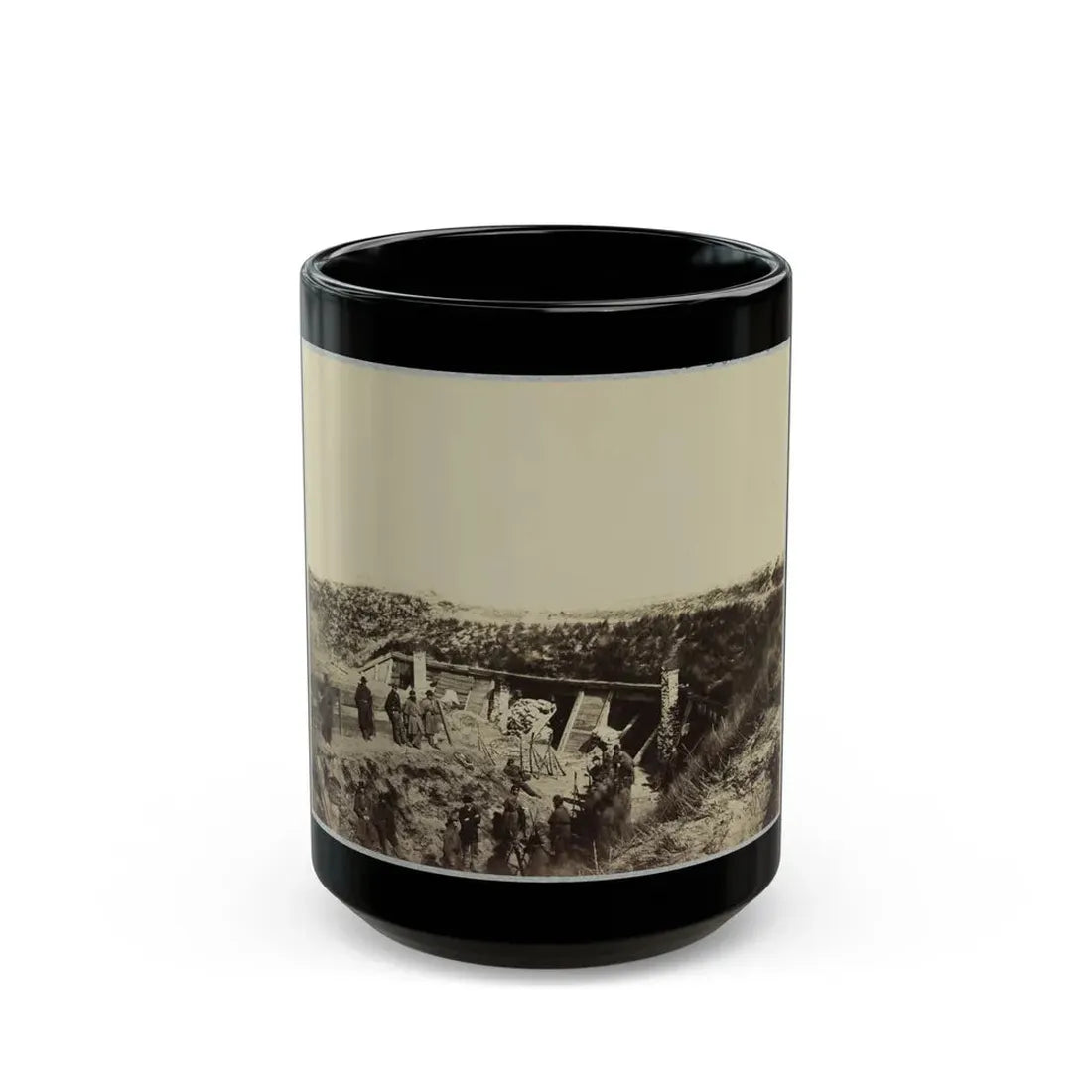 The Pulpit , Fort Fisher, N.C. (U.S. Civil War) Black Coffee Mug 15oz - Go Mug Yourself