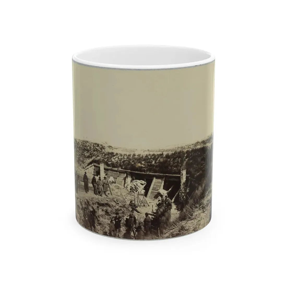 The Pulpit , Fort Fisher, N.C. (U.S. Civil War) White Coffee Mug 11oz - Go Mug Yourself