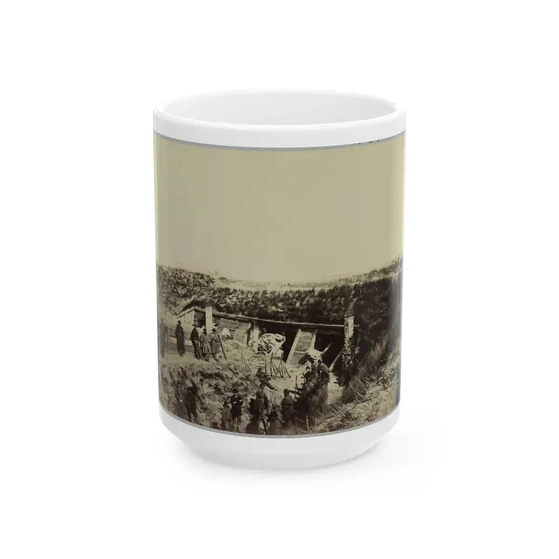 The Pulpit , Fort Fisher, N.C. (U.S. Civil War) White Coffee Mug 15oz - Go Mug Yourself