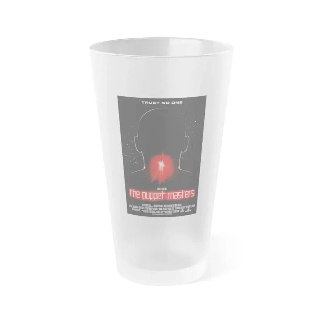 THE PUPPET MASTERS 1994 Movie Poster - Frosted Pint Glass 16oz Default Title - Go Mug Yourself