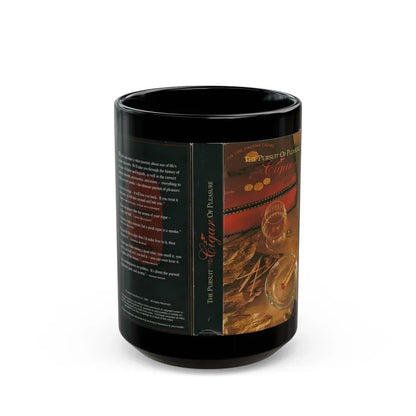 THE PURSUIT OF PLEASURE THE CIGAR (VHS COVER) - Black Coffee Mug 15oz - Go Mug Yourself