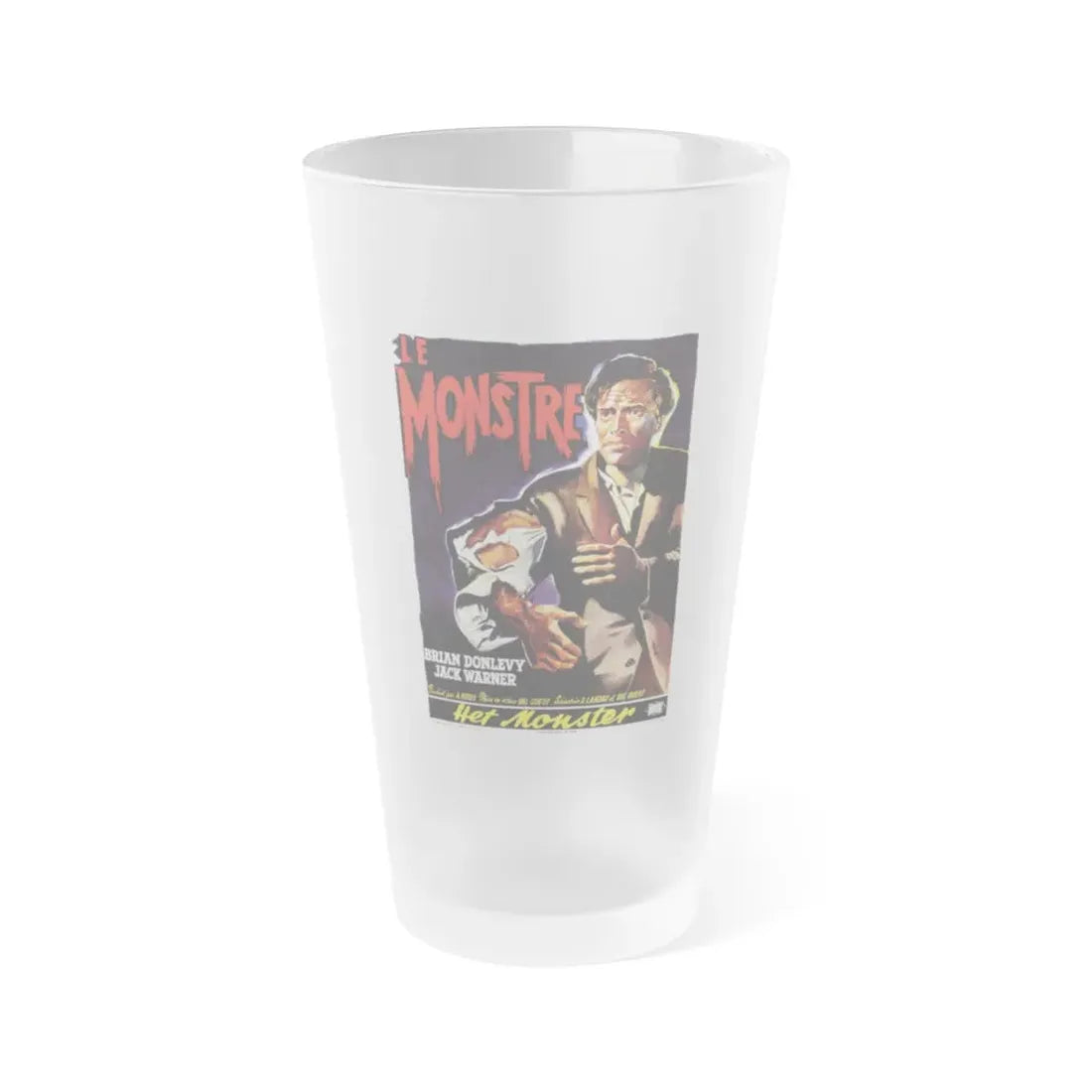 THE QUATERMASS EXPERIMENT (BELGIAN) 1955 Movie Poster - Frosted Pint Glass 16oz Default Title - Go Mug Yourself