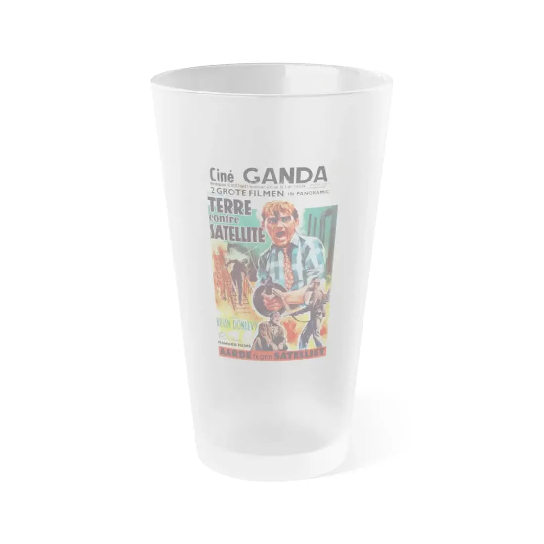 THE QUATERMASS EXPERIMENT (BELGIAN) 2 1955 Movie Poster - Frosted Pint Glass 16oz Default Title - Go Mug Yourself