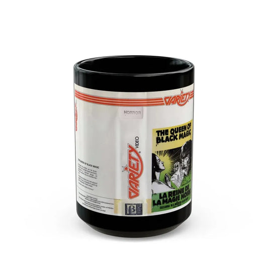 THE QUEEN OF BLACK MAGIC (VHS COVER) - Black Coffee Mug 15oz - Go Mug Yourself