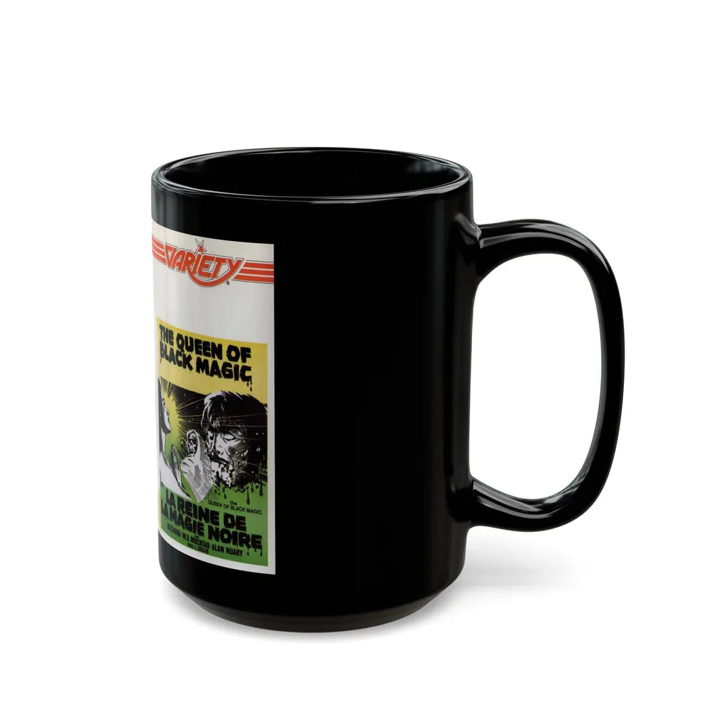 THE QUEEN OF BLACK MAGIC (VHS COVER) - Black Coffee Mug-Go Mug Yourself