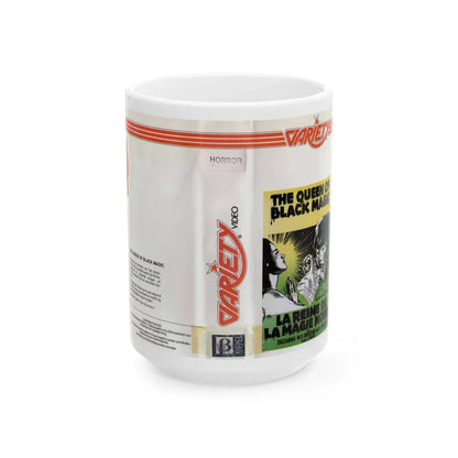 THE QUEEN OF BLACK MAGIC (VHS COVER) - White Coffee Mug 15oz - Go Mug Yourself