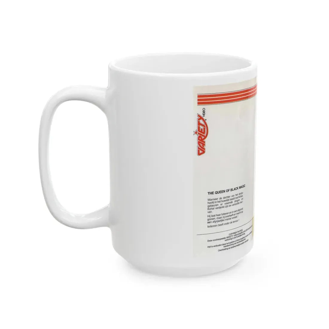 THE QUEEN OF BLACK MAGIC (VHS COVER) - White Coffee Mug - Go Mug Yourself